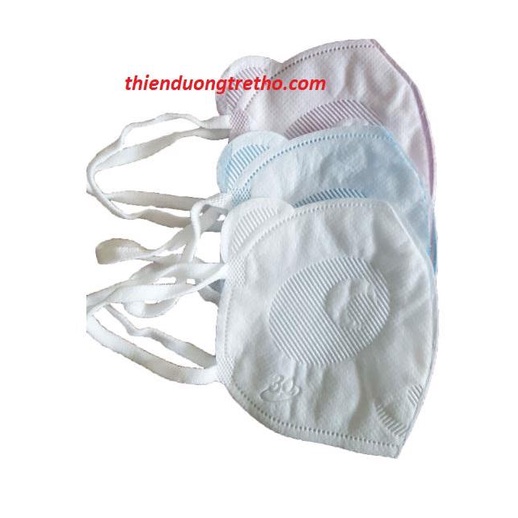 Hộp 10 Khẩu Trang Gấu Stay Dry Size S M Cho Bé