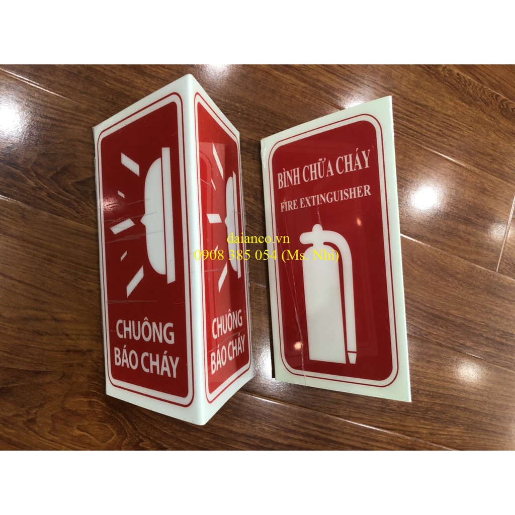 Biển Dạ Quang cảnh báo Phòng Cháy Chữa Cháy- Hình Thật, hàng sẵn