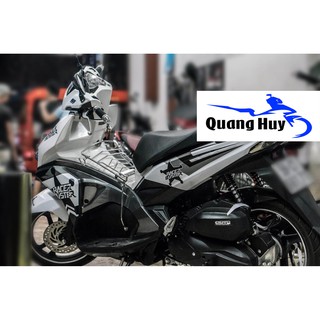 Tem trùm air blade trắng đen đời 2016-2019, độ team trùm ab dán phủ dàn áo xe trắng đen rẻ đẹp