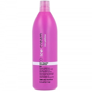 Dầu gội khử vàng No-Yellow Inebrya Ice-Cream shampoo highlight Italy 1000ml NEW 2022