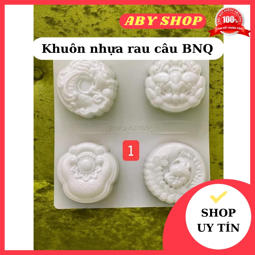 Khuôn nhựa rau câu BNQ ⚡ HÀNG LOẠI 1 ⚡ khuôn nhựa khóa long phụng chuyên dụng làm thạch rau câu