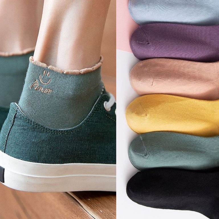 Set 10 đôi tất ngắn cổ siêu cute chất cotton mềm mịn 𝗚𝗜𝗔𝗗𝗨𝗡𝗚𝗛𝗔𝗡𝗢𝗜𝟯𝟵