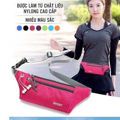 Túi Đen Hông Túi Chạy Bộ Thể Thao Mẫu Gọn Nhẹ Liện Lợi Thời Trang Unisex