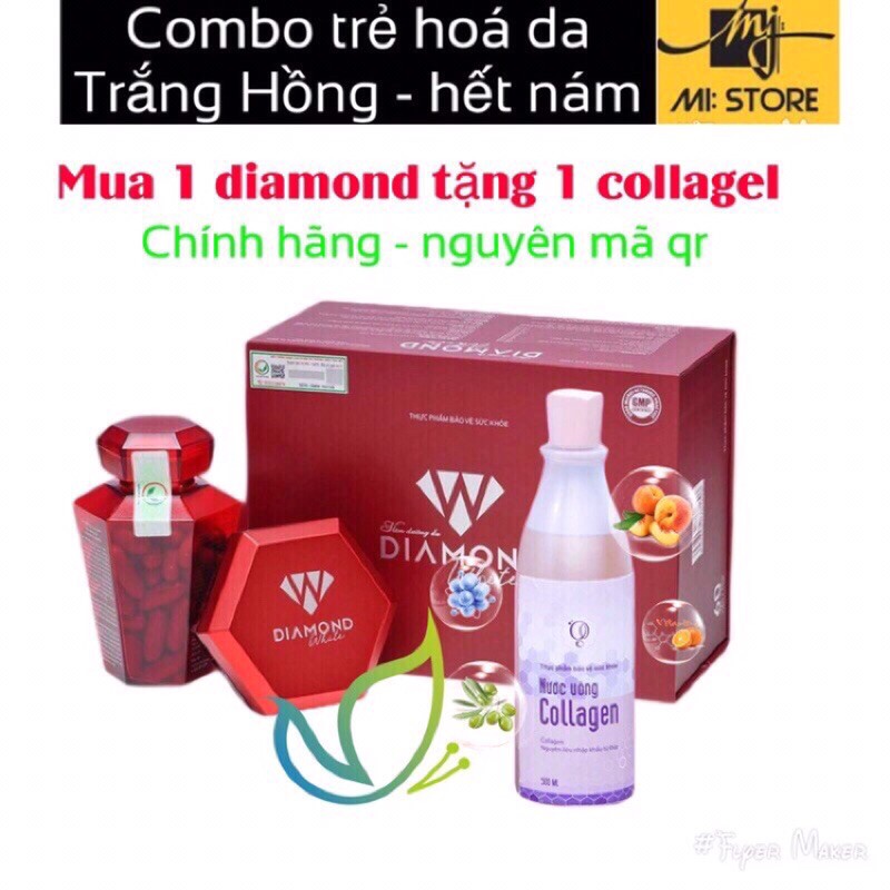 [CHÍNH HÃNG- KHUYẾN MẠI ] MUA 3 TẶNG 1 - Viên uống trắng da Beauty Diamond White [FREESHIP] | BigBuy360 - bigbuy360.vn