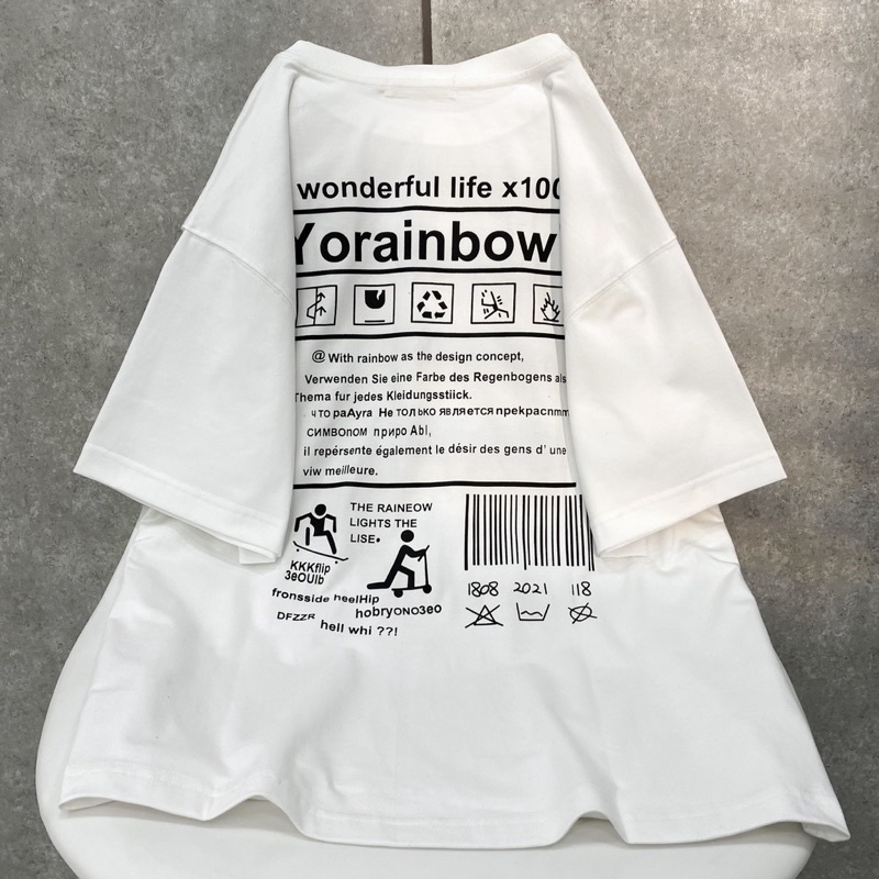 Áo Thun Tay Lỡ Unisex YORA Vải Tici Form Rộng - 84unisex