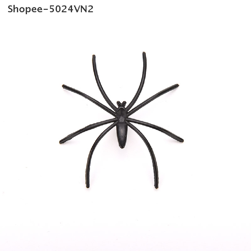 [Mới &amp; Halloween] Set 20 Chú Nhện Nhựa Đen Trang Trí Halloween