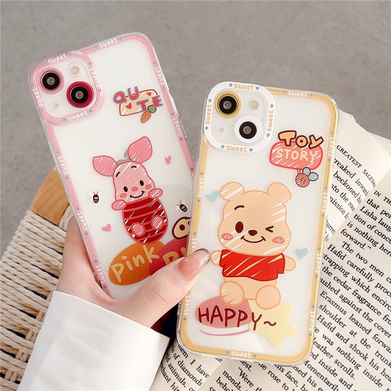 Ốp Điện Thoại Mềm Chống Sốc In Hình Gấu Pooh Cho iPhone 7 8 SE 2020 7P 8P X XS XR XsMax 11 12 13 Pro 11 12 13 Pro Max