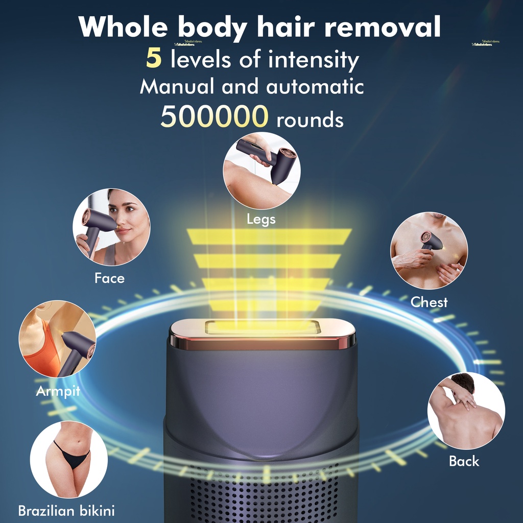 Đèn Thạch Anh IPL Tẩy Lông Toàn Thân Không Đau Trực Tiếp