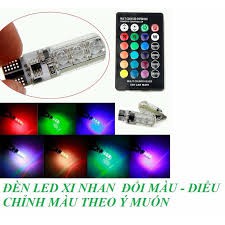 ⭐⭐Bộ 2 đèn demi xi nhan đổi màu theo remote - demi remote ,led xi nhan xe máy xe, oto ,led siêu sáng