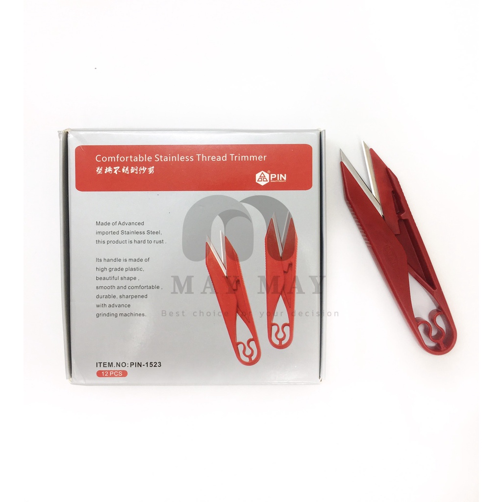 Kéo bấm chỉ Pin mã 1523 màu đỏ giá 1 cái