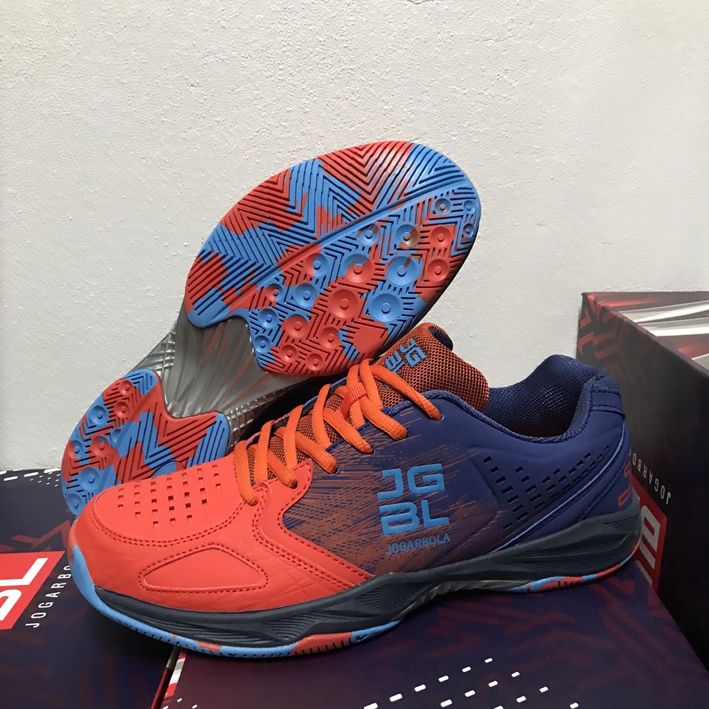 Giày tennis nam Chính Hãng JOGARBOLA 21006, Lefus L025 Xanh cao cấp màu trắng, cam, xám, xanh