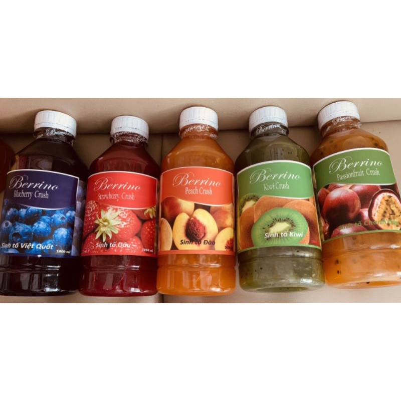 SINH Tố BERRINO NGUYÊN LiỆU PHA TRÀ TRÁI CÂY, TRÀ SỮA