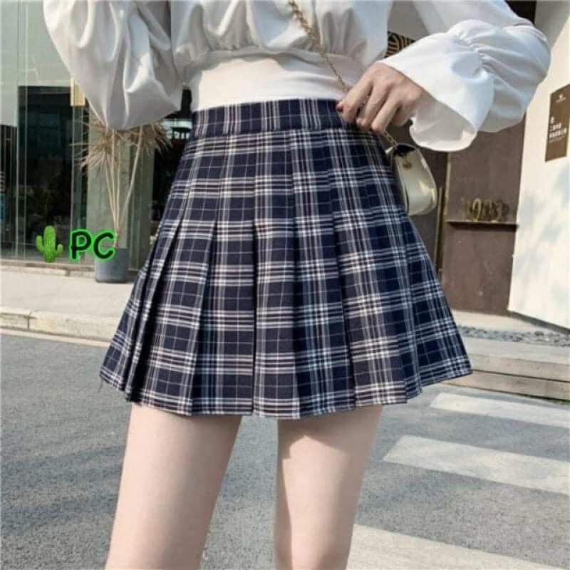 Chân váy xoè 💖Freeship💖 Chân váy Tennis caro kiểu dáng ulzzang