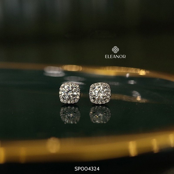 Bông tai nữ nụ đính đá eleanor accessories phong cách hàn quốc phụ kiện - ảnh sản phẩm 5