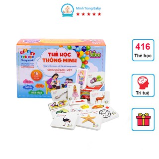 Bộ Thẻ Học Thông Minh 416 Thẻ 16 Chủ Đề Song Ngữ Anh-Việt Theo Phương Pháp Glenn Doman
