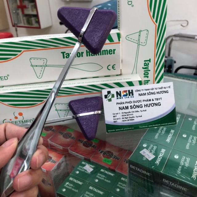 BÚA GÕ THỬ PHẢN XẠ Y TẾ HÌNH TAM GIÁC CHỮ A CHẨN ĐOÁN NƠ RON THẦN KINH,Búa Gõ Khám Phản Xạ y tế tam giác