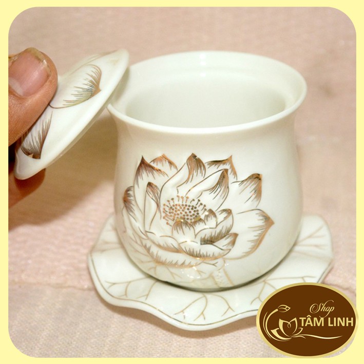 Chung Nước Thờ Cúng Hoa Sen