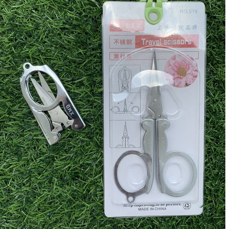 Kéo mini gấp gọn cắt dây câu cắt chun