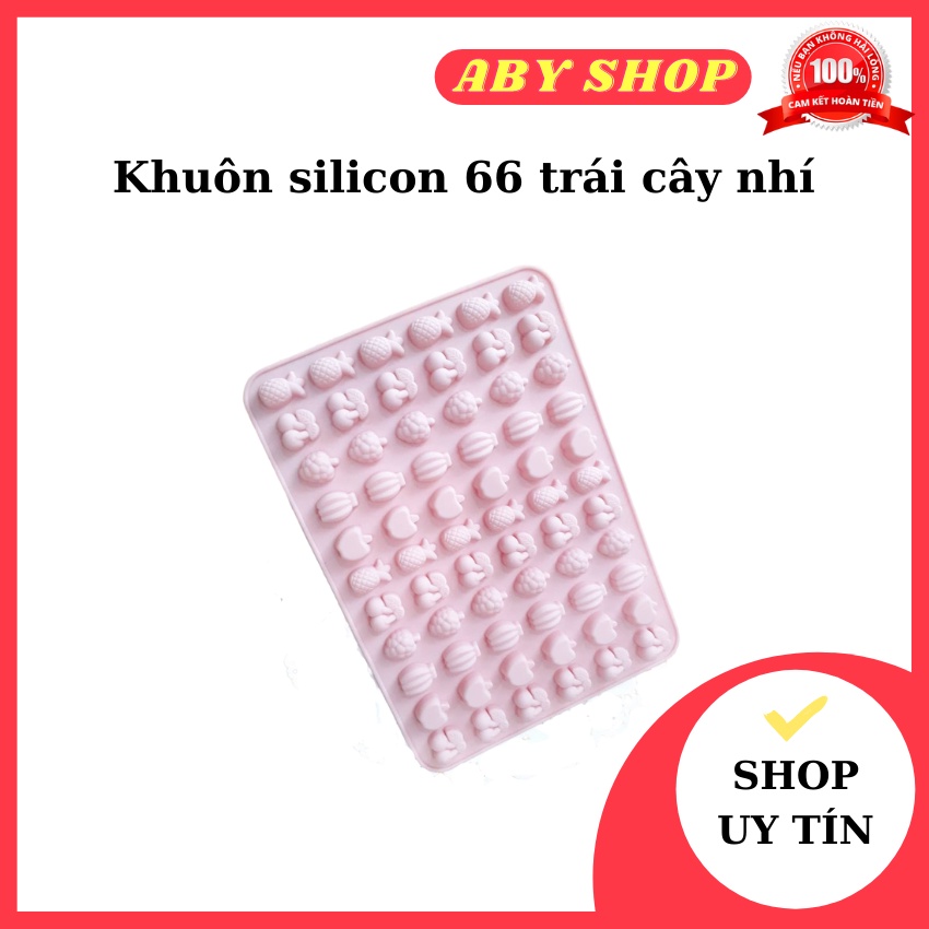 Khuôn silicon 66 trái cây nhí ⚡ HÀNG LOẠI 1 ⚡ khuôn silicon làm rau câu chống dính, dễ dàng vệ sinh