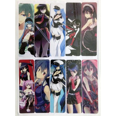 Book Mark AKAME GA KILL- 30k/1 bảng 10 cái