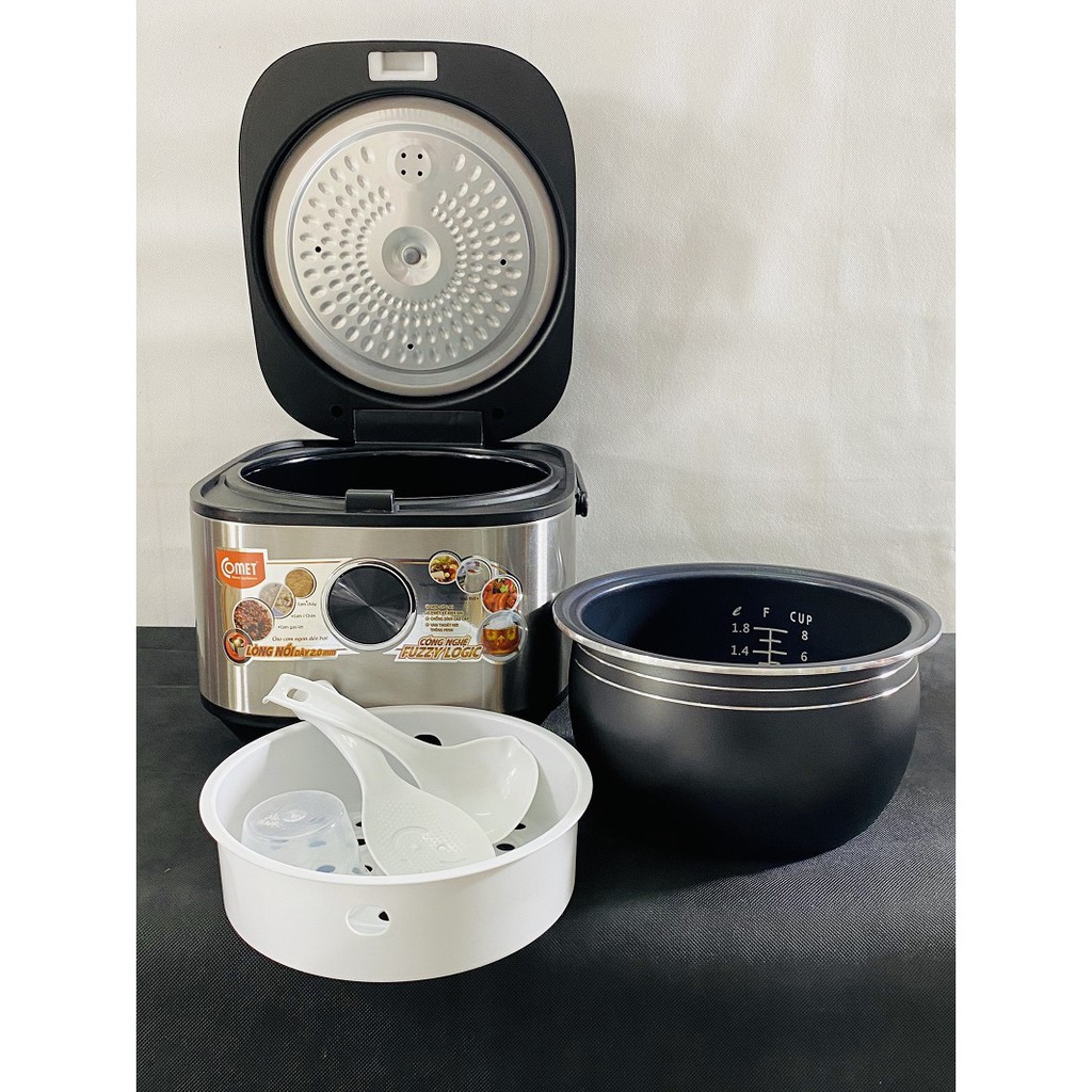 NỒI CƠM ĐIỆN TỬ COMET CM8088 1.8L (860W) CÓ THÊM CHỨC NĂNG NẤU GẠO LỨC - HÀNG CHÍNH HÃNG | BigBuy360 - bigbuy360.vn