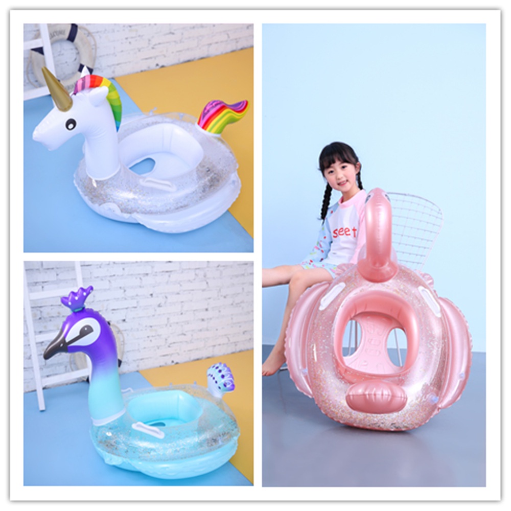 Phao bơi xỏ chân trong suốt cho bé yêu