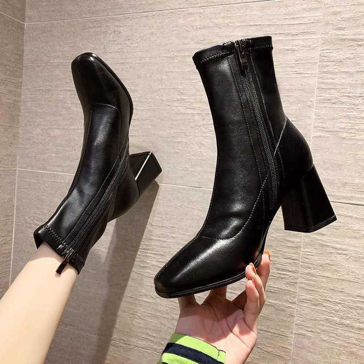 Bốt nữ dáng lỡ da mềm gót 7 phân (mã 560- bốt)
