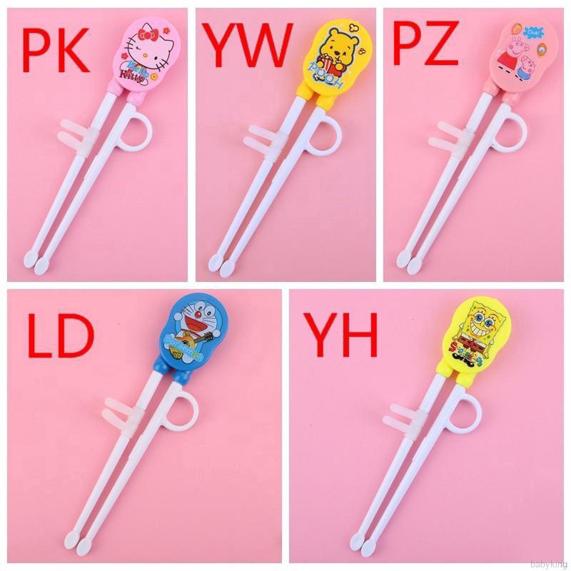 Đôi Đũa Tập Ăn Cho Bé Tạo In Hình Mèo Kitty Dễ Thương