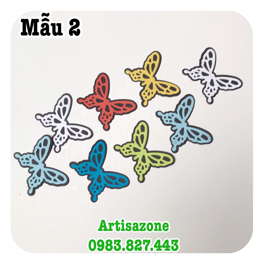 Bướm giấy size nhỡ - Trang trí scrapbook, love box, album, thiệp...