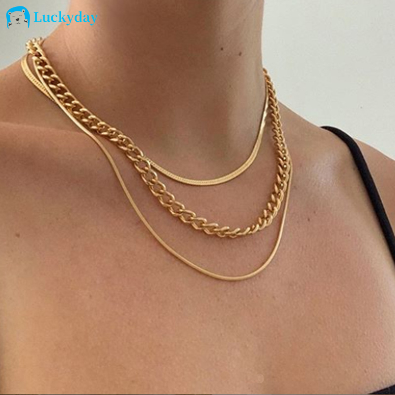 vòng cổ Nhiều Lớp Thiết Kế Đơn Giản Cho Nữ