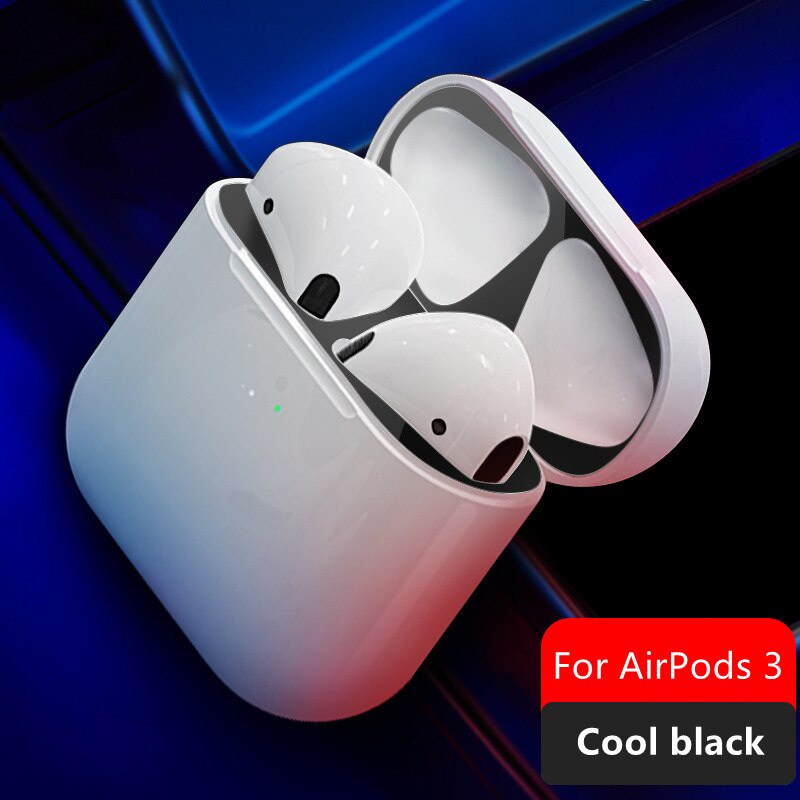 Miếng dán kim loại chống bụi độc đáo cho hộp sạc tai nghe AirPods 3 2021