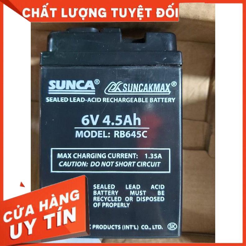 ắc quy sunca 6v- 4'5ah