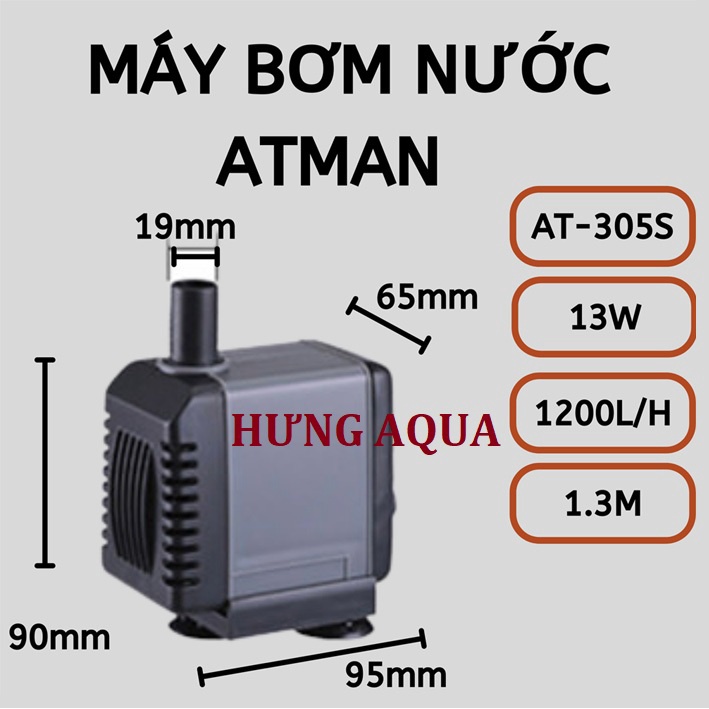 Máy bơm nước, máy bơm bể cá Atman AT-301S/302S/303S/304S  chính hãng