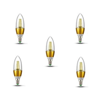 Combo 5 bóng đèn led nhót e14 5w ánh sáng trắng - vàng