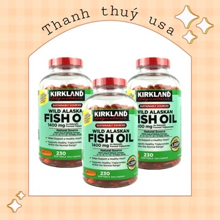 Viên Uống Dầu Cá Kirkland Wild Alaskan 1400mg - 230 viên