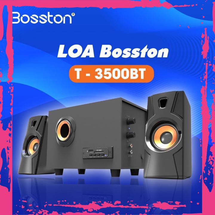 Loa Bluetooth Bosston T3500-BT 2.1 Loa Máy Vi Tính Để Bàn Âm Thanh Cực Đỉnh Cố Hỗ Trợ Usb - Thẻ Nhớ