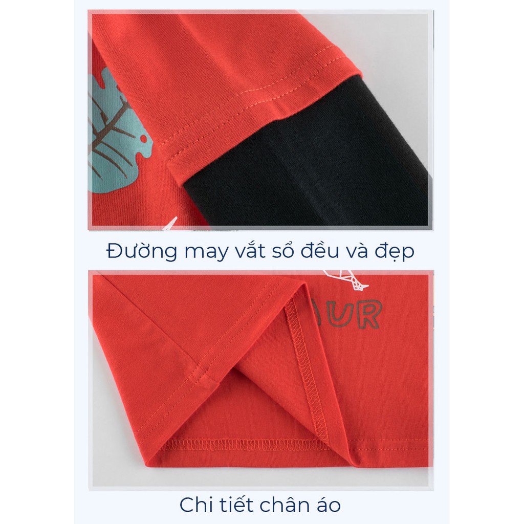 Áo Thun Dài Tay Cho Bé Trai RIGHT EURO In Hình Ngộ Nghĩnh Chất Cotton Xuất Âu Mỹ 007