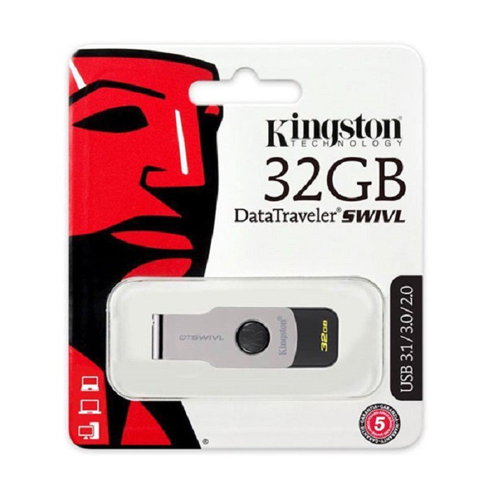 Usb Kingston DataTraveler SWIVL 32GB USB 3.0 DTSWIVL/32GB đảm bảo truyền dữ liệu dễ dàng giữa các thiết bị. | WebRaoVat - webraovat.net.vn