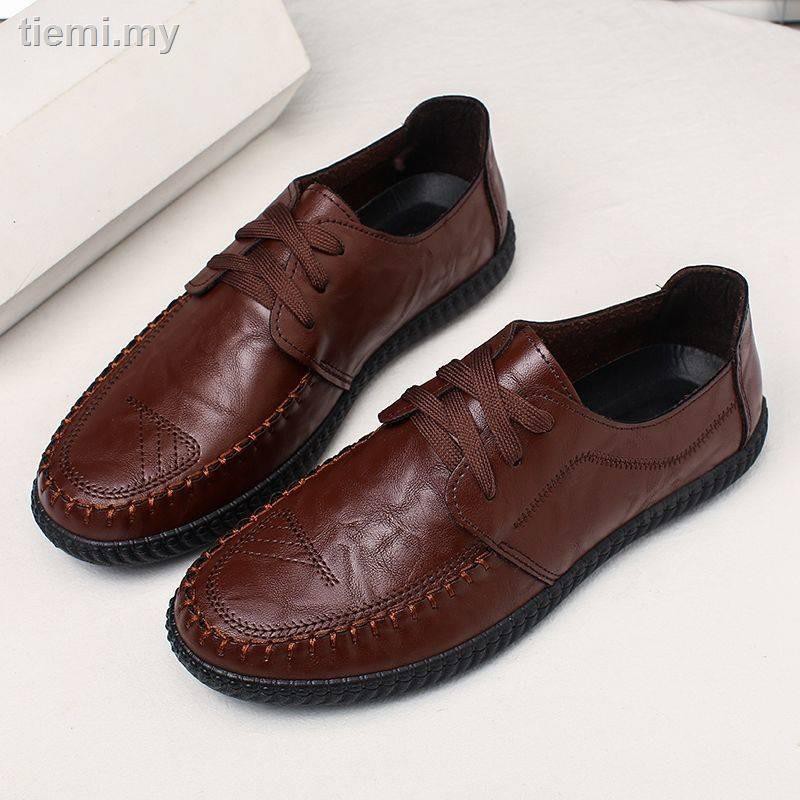 Clarks Giày Lười Da Mềm Chống Trượt Phong Cách Hàn Quốc