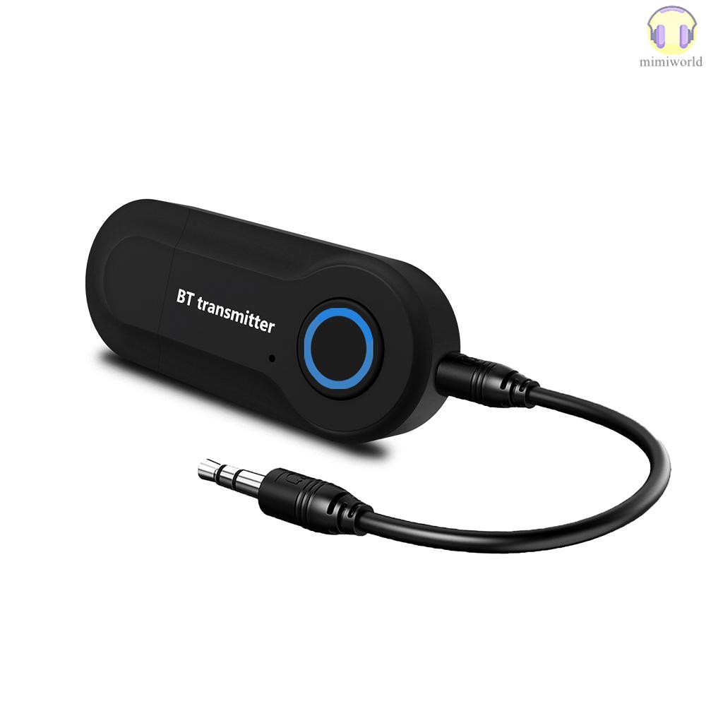 MIWO Bluetooth Audio Transmitter Wireless Audio Adapter Stereo Music Stream Transmitter for TV DVD Player PC MP3