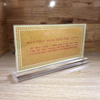 Biển Chức Danh Mica Tiêu Chuẩn Chất Liệu Mica Cao Cấp