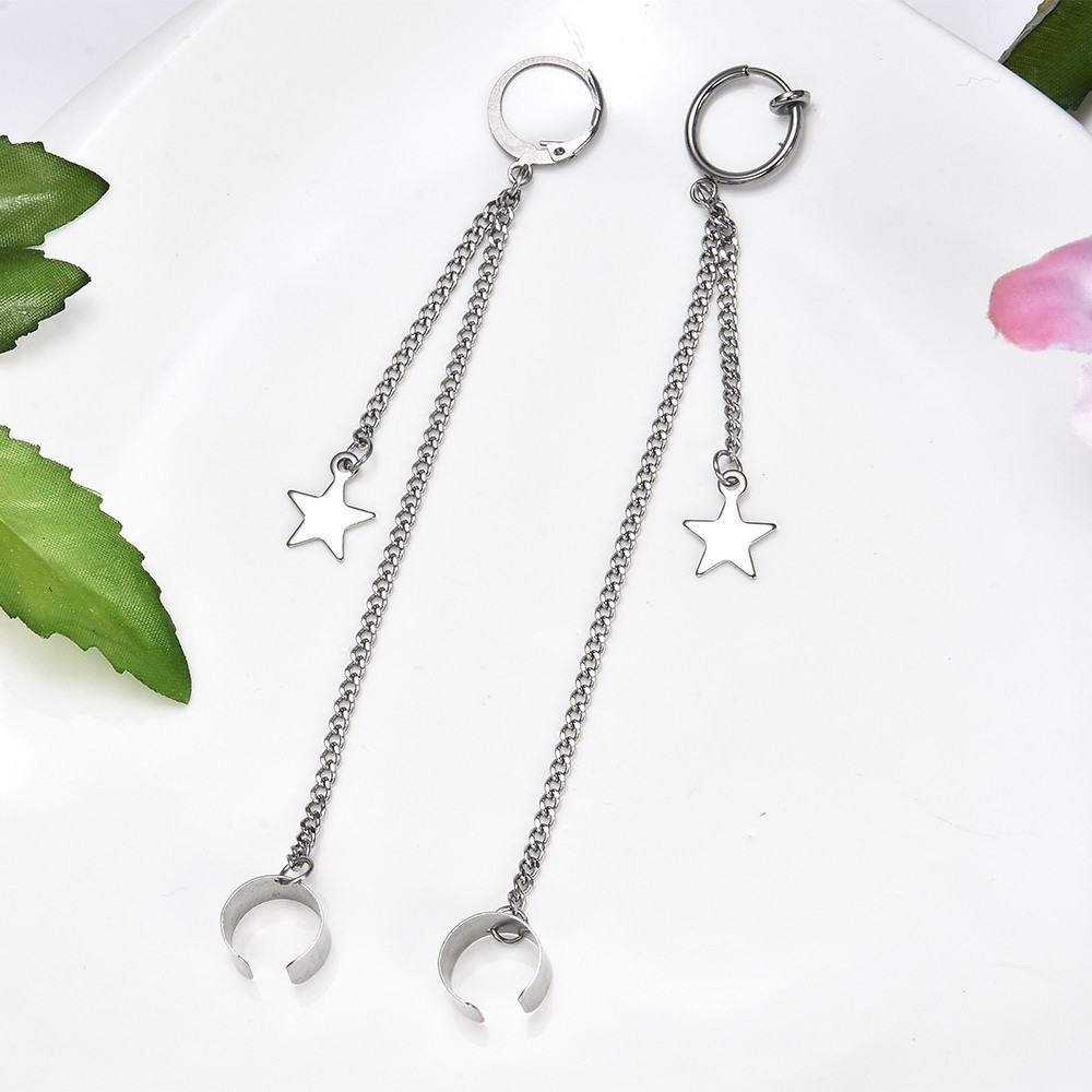 Hoa tai kim loại dáng dài cá tính cho fan BTS