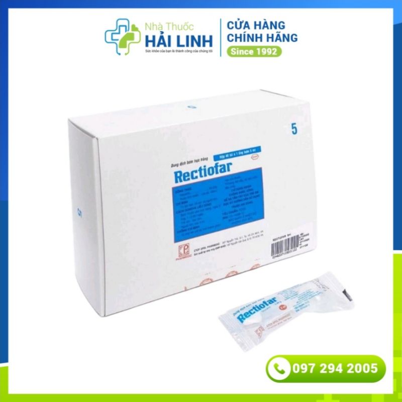 Ống bơm trực tràng, giảm táo bón RECTIOFAR 5ml &amp; 3ml (1 ống)