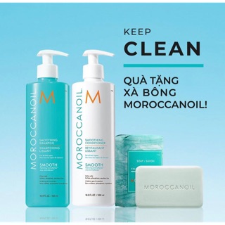 Moroccanoil Smoothing Shampoo and Conditioner - Cặp dầu gội xả Suôn Mượt 500ml-1000ml