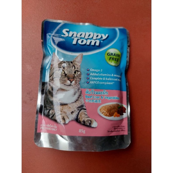 Pate mèo snappy tom gói 85g thức ăn ướt cho mèo từ 2 tháng tuổi trở lên