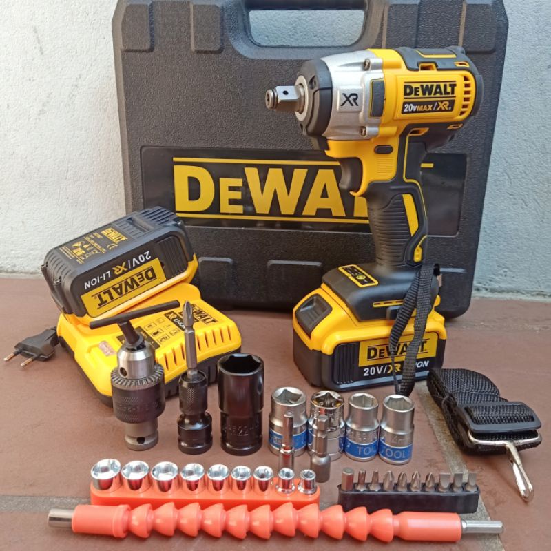 Máy siết bulong DEWALT 20V dùng pin, máy vặn ốc thiết kế đa năng lõi đồng không chổi than chuyên bắt vít, vặn ốc, khoan