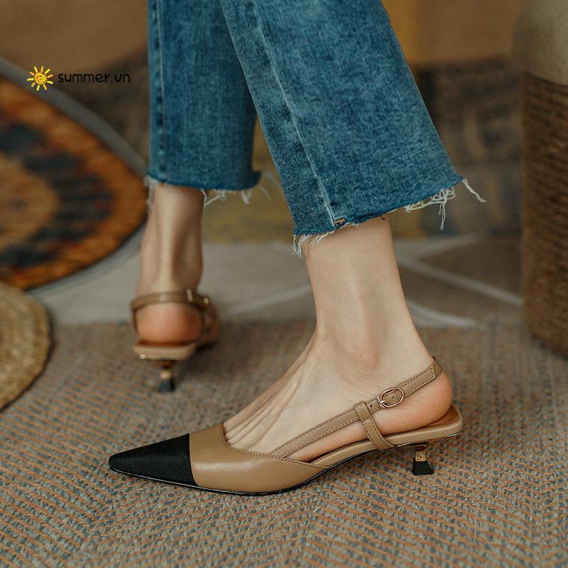 Giày Cao Gót Mũi Nhọn Phong Cách Mới 2022