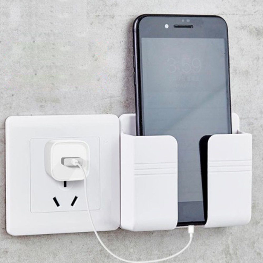 Giá đỡ điện thoại treo tường sắp xếp gọn gàng tiện dụng khi sạc
