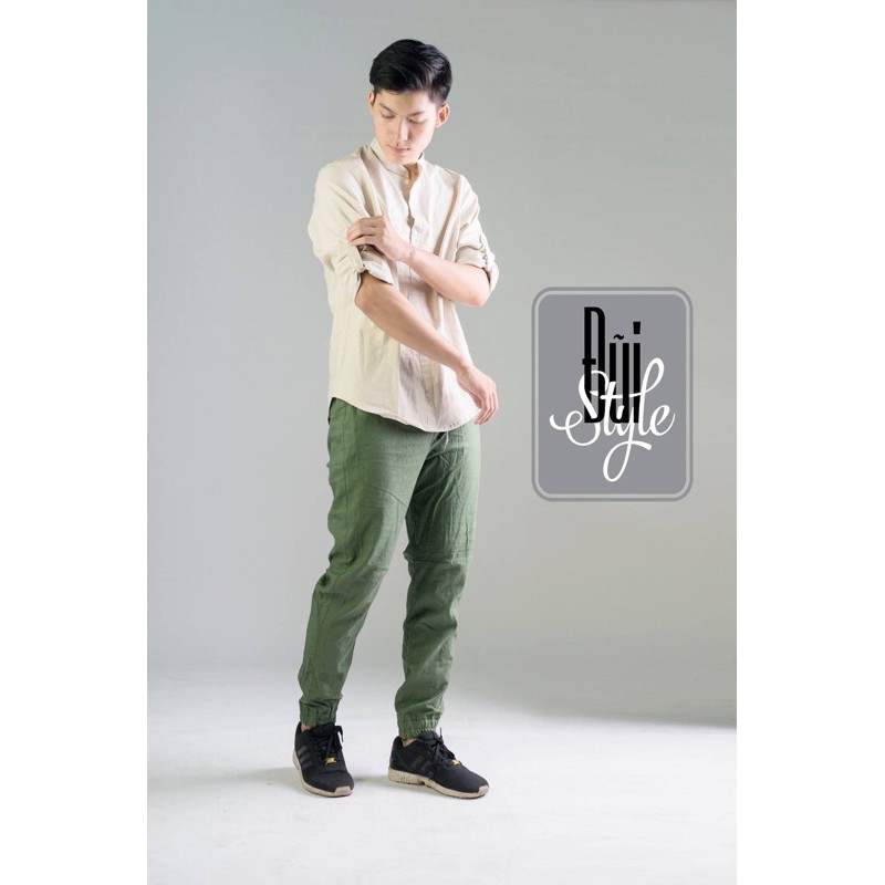 A09 (KEM BE) - ÁO VẢI ĐŨI TD CỔ TÀU CHUI KO TÚI