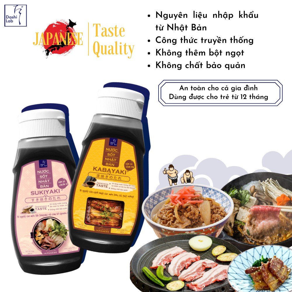 Combo Ngon miệng đưa cơm (1 chai Kabayaki 340g, 1 chai Sukiyaki 340g)